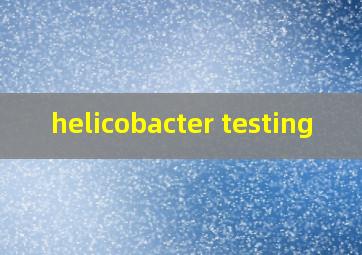 helicobacter testing